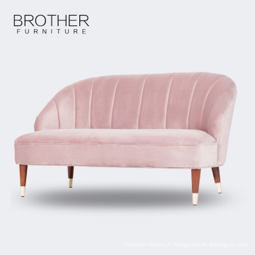 Sofa en bois rose de tissu de meubles de salon avec de haute qualité